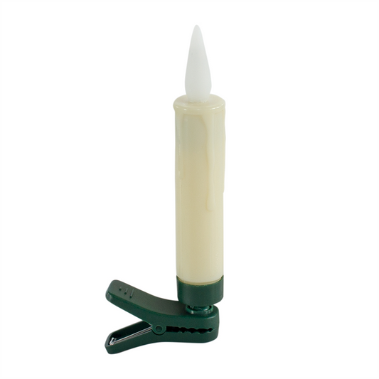 LED FIA Flame Clip-on Candle Taper or Suction Cup (Set of 10) -Ship Only