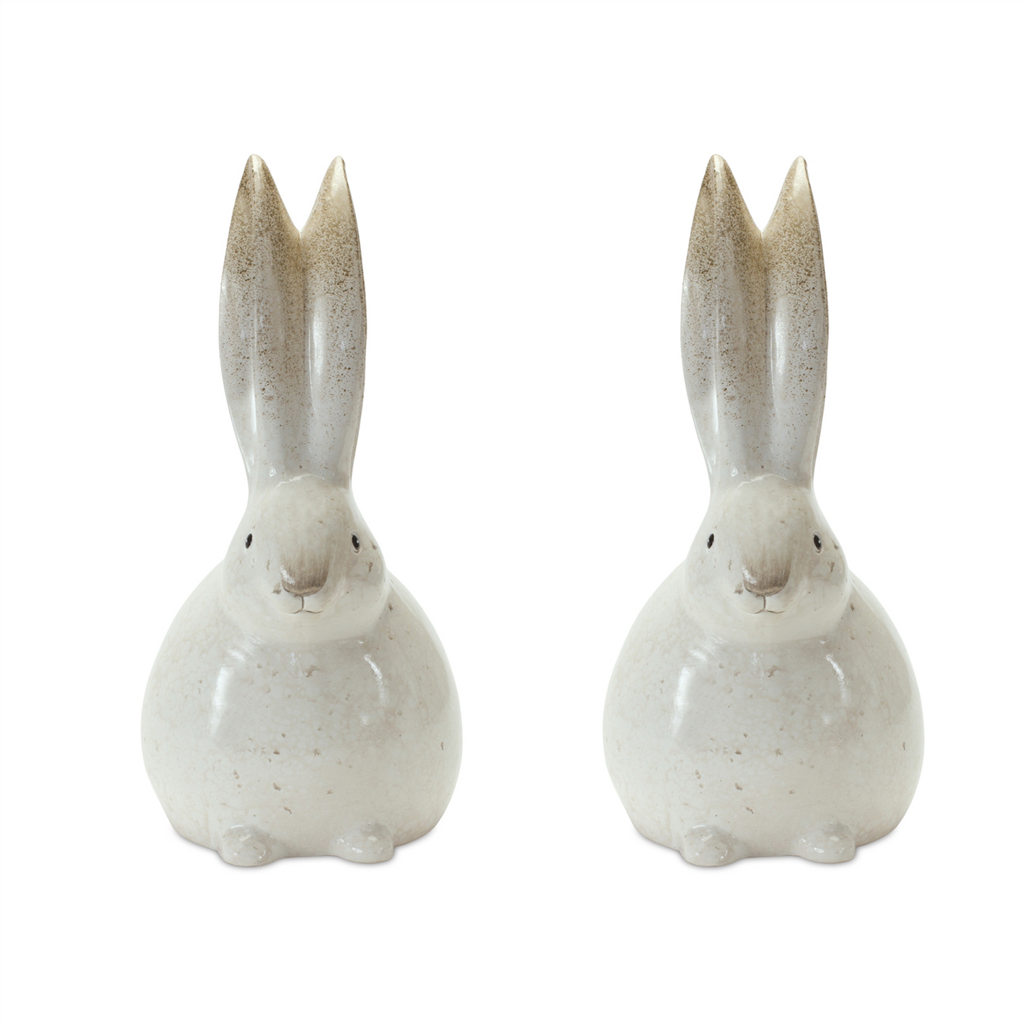 Rustic Terra Cotta Bunny Figurine (Set of 2) -Ship Only
