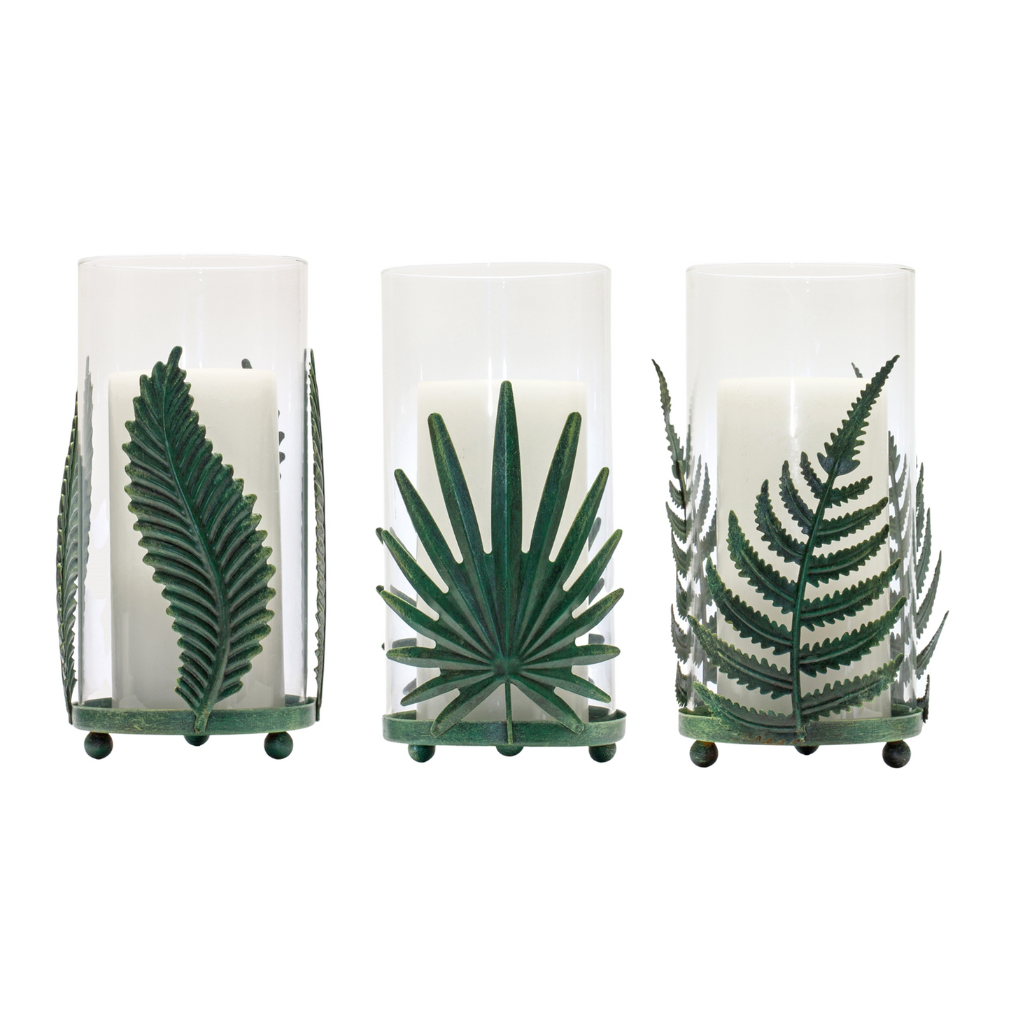 Metal Leaf Candle Holder (Set of 6) -Ship Only