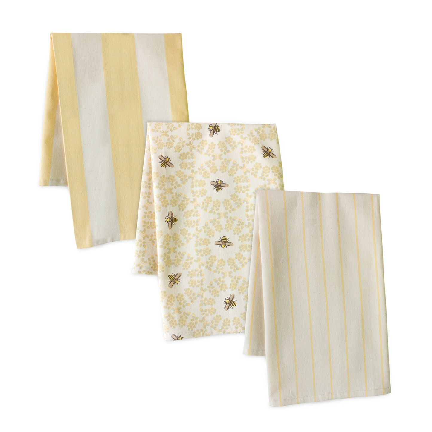Bumble Bee Geometric Tea Towel (Set of 3) -Ship Only