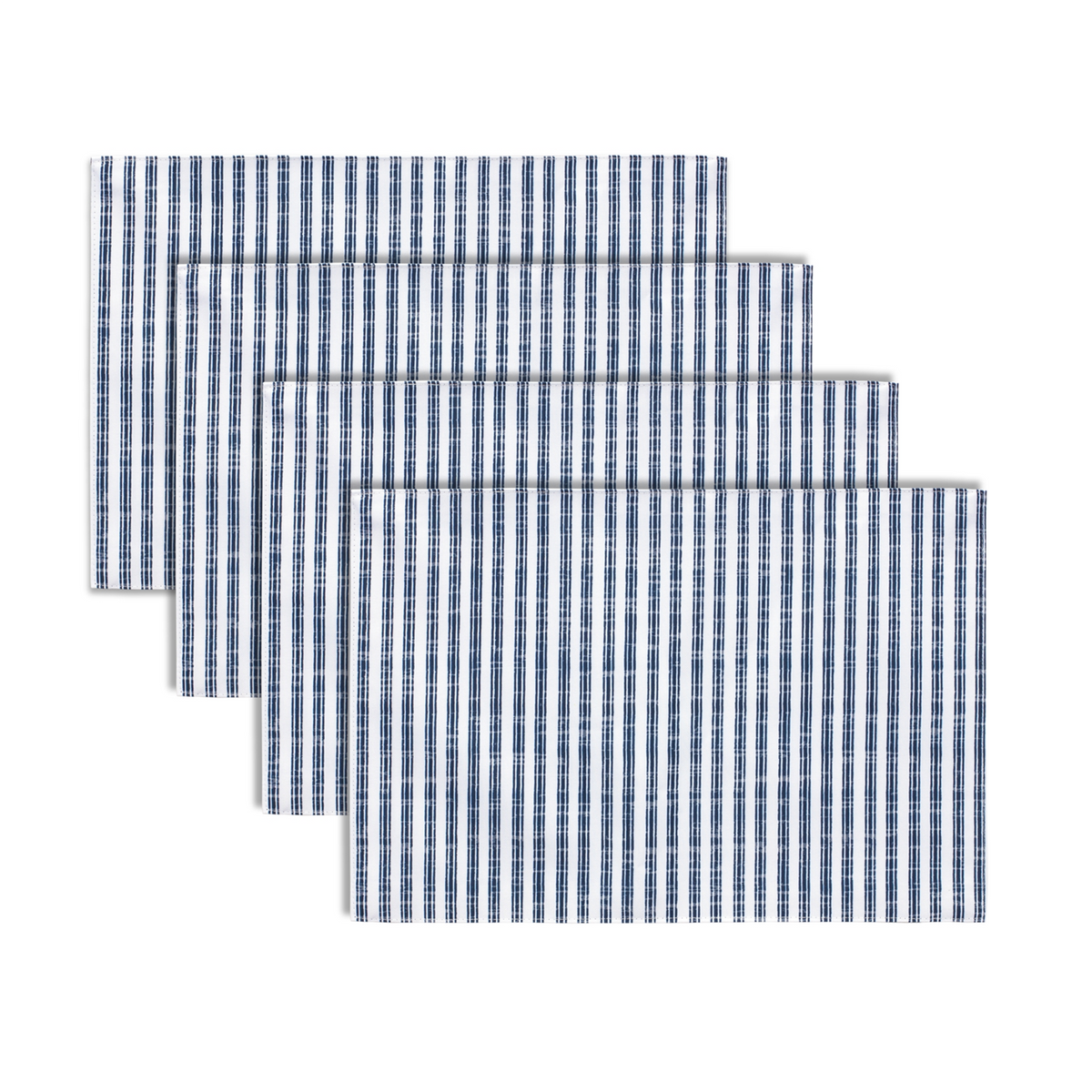 Blue and White Striped Dining Placemat (Set of 4) -Ship Only