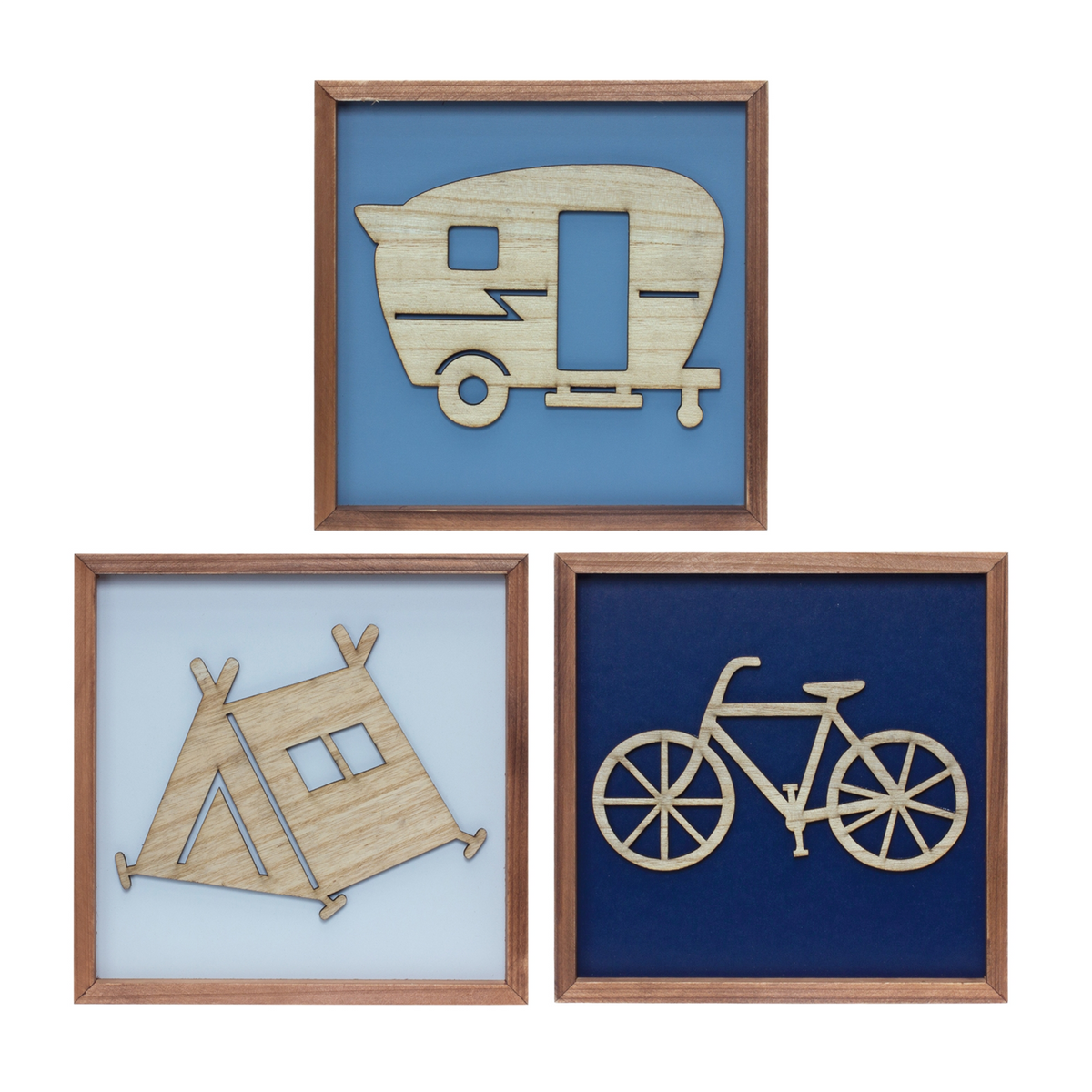 Wood Adventure Wall Frames (Set of 3) -Ship Only