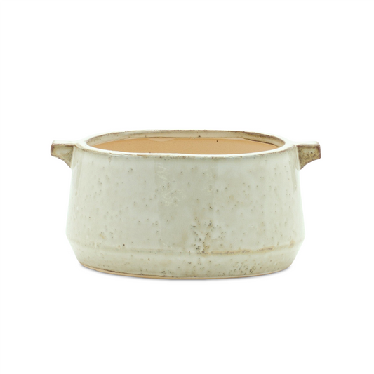 Rustic Terra Cotta Bowl Planter 8"L -Ship Only
