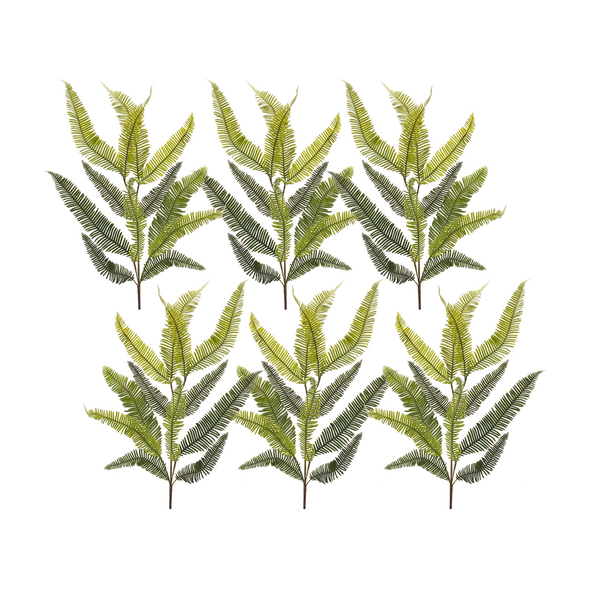 Fern Spray (Set of 6) 39”H Plastic -Ship Only