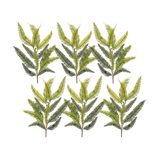 Fern Spray (Set of 6) 39”H Plastic -Ship Only