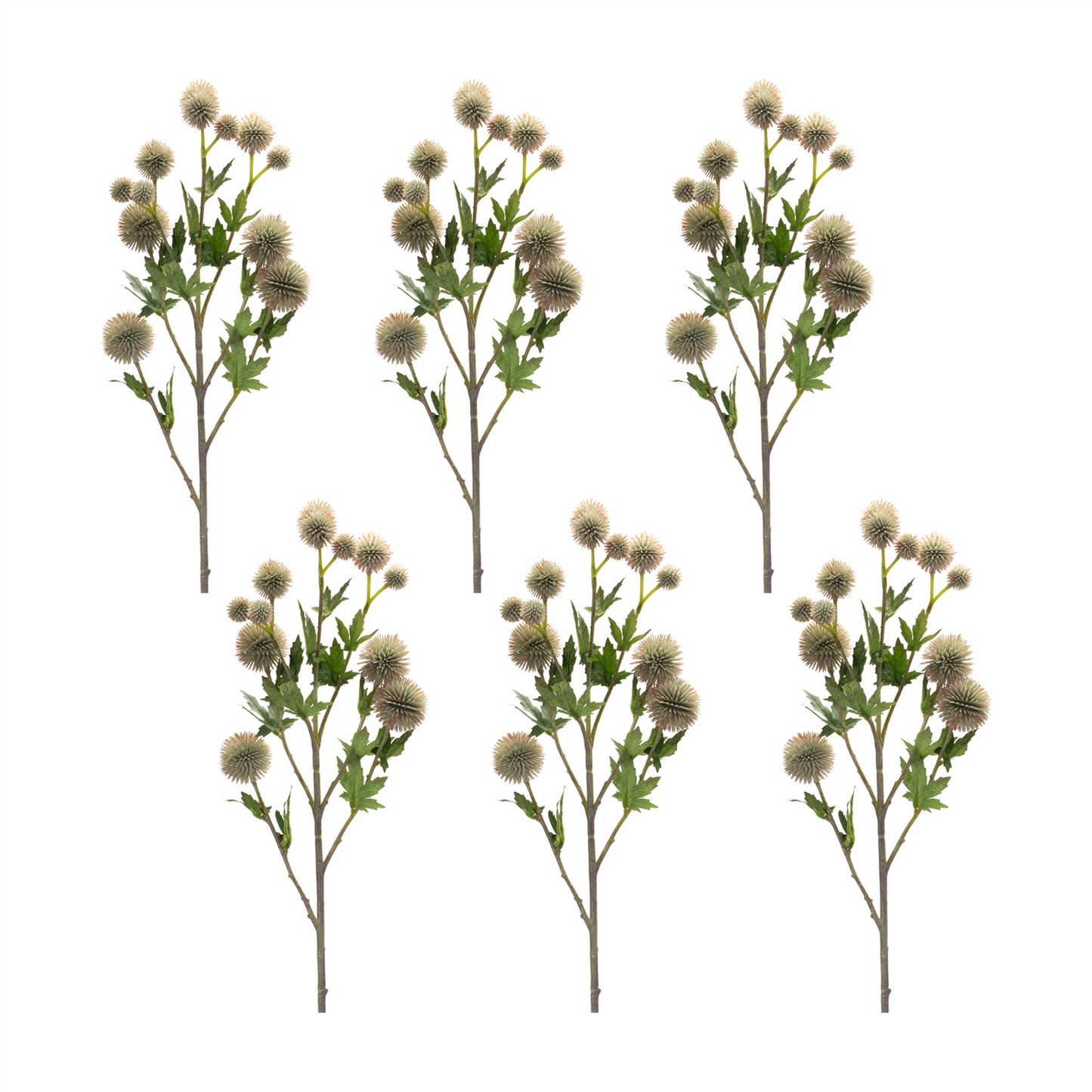 Sage Allium Floral Spray (Set of 6) -Ship Only