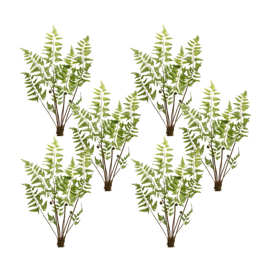 Varigated Fern Bundle with Sprout Accents (Set of 6) -Ship Only