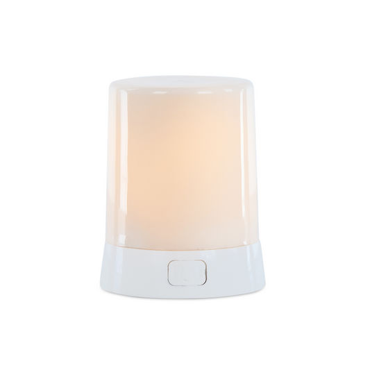 LED FIA Flame Designer Candle with ORANGE Hue 3"H -Ship Only