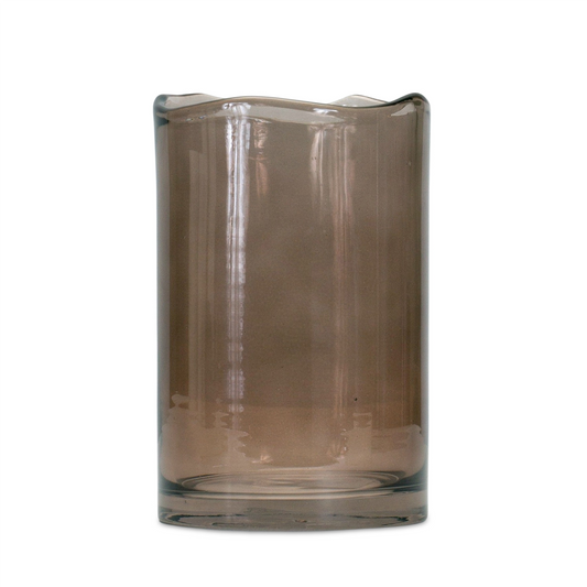 Vase 5"D x 8"H Glass -Ship Only