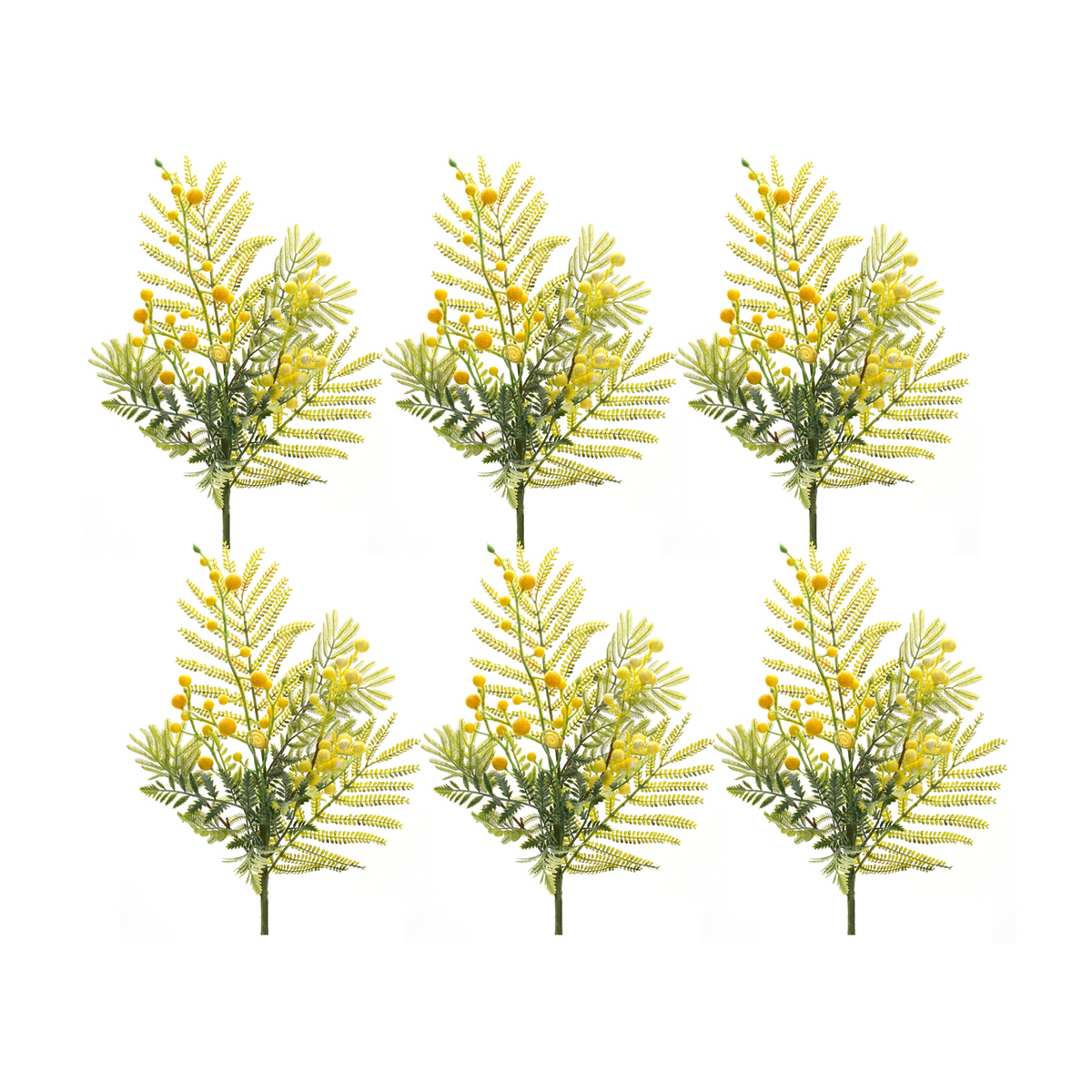 Mimosa Leaf Berry Spray (Set of 6) -Ship Only