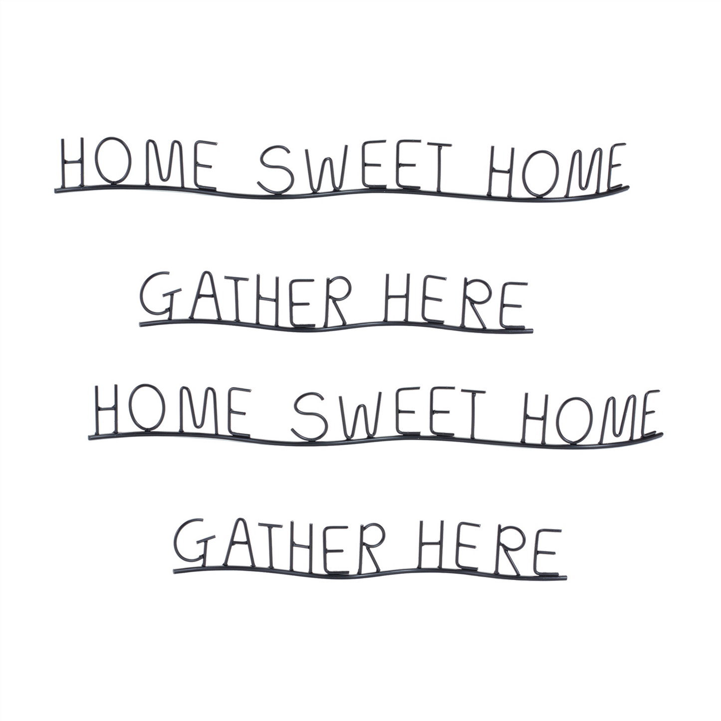 Gather and Home Sentiment Decor (Set of 4) -Ship Only