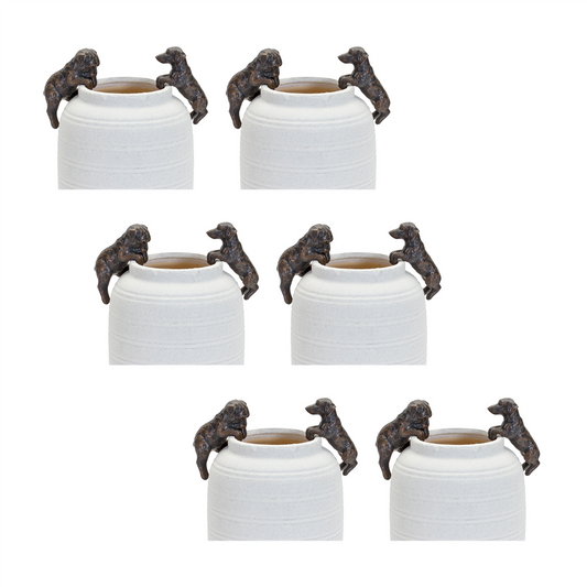 Mini Dachshund and Bull Dog Pot Hanger (Set of 6) -Ship Only