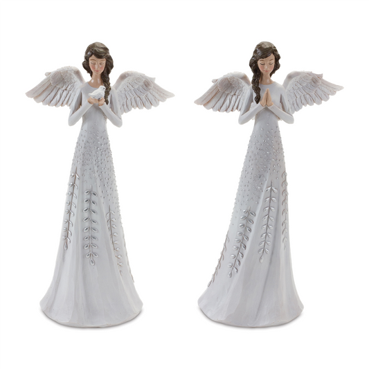 Angel (Set of 2) 12”H Resin -Ship Only