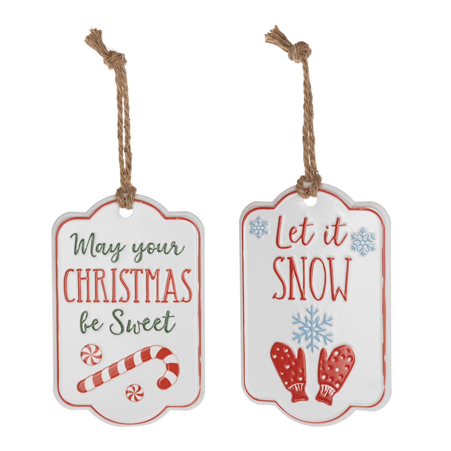 Holiday Sentiment Tag Ornament (Set of 12) -Ship Only