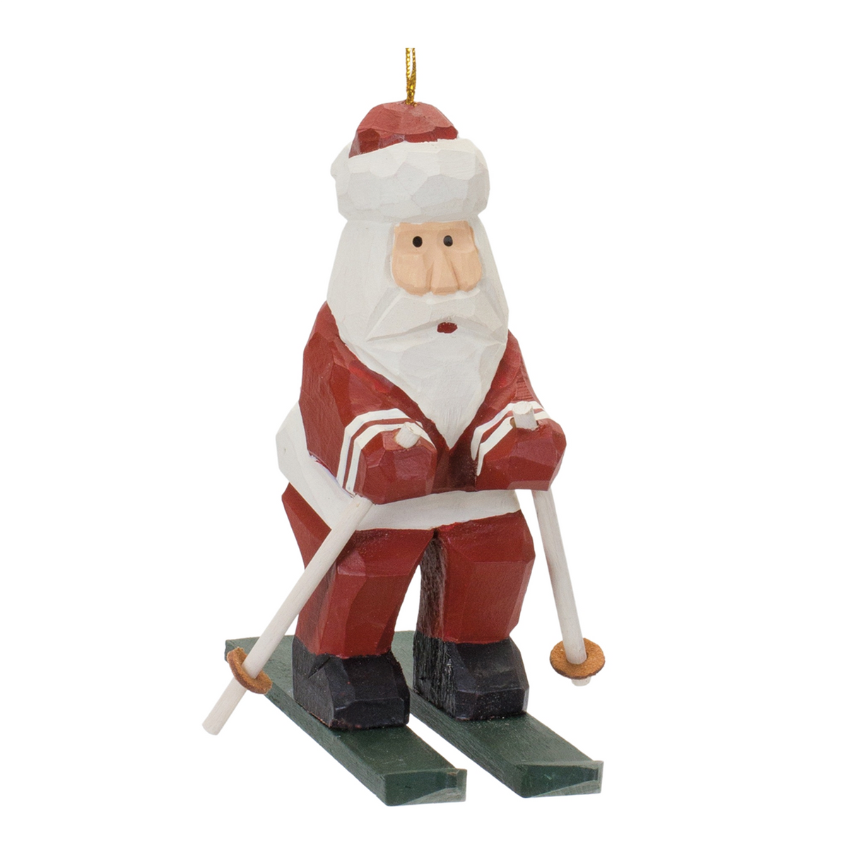 Santa on Skis Ornament (Set of 6) -Ship Only