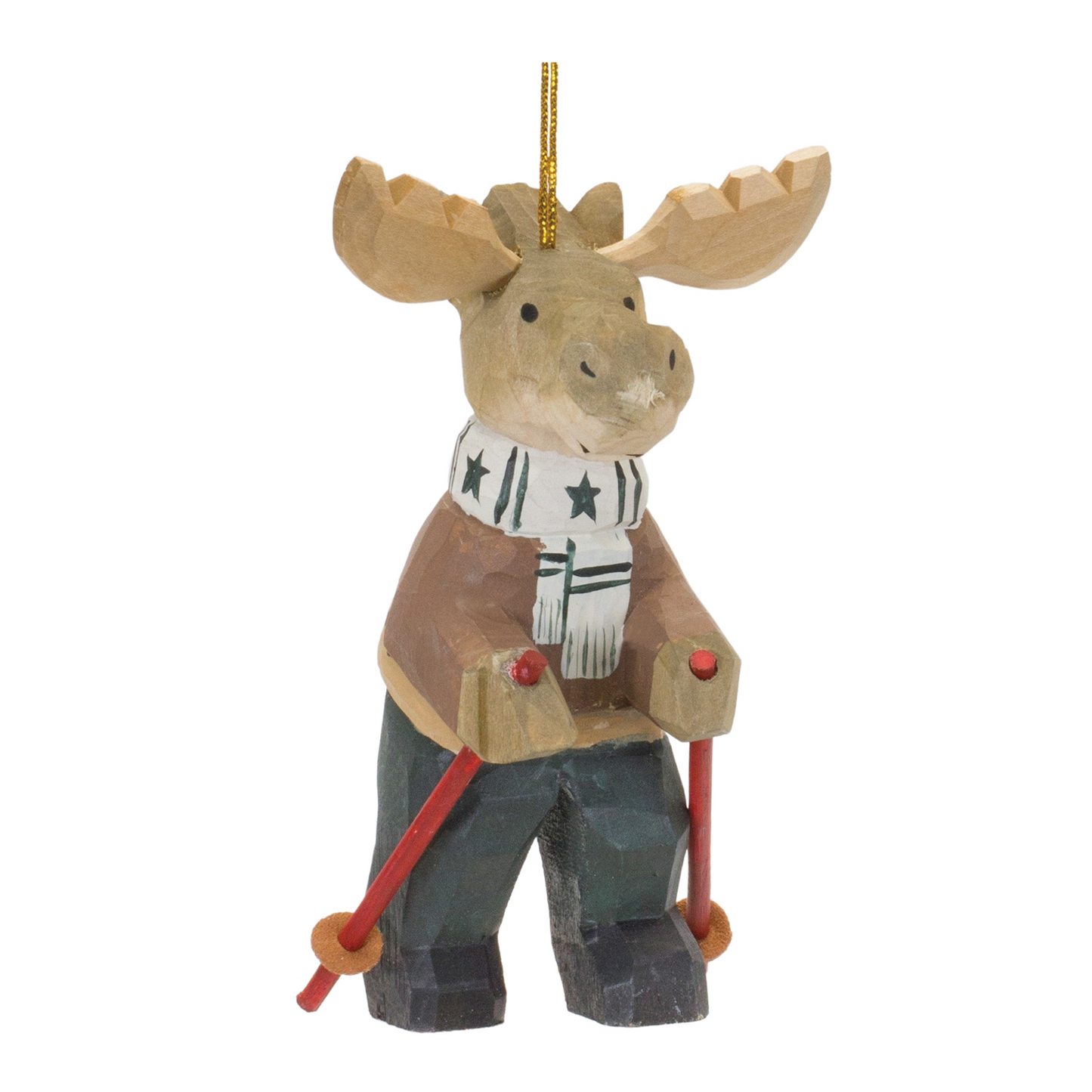 Moose on Skis Ornament (Set of 6) -Ship Only