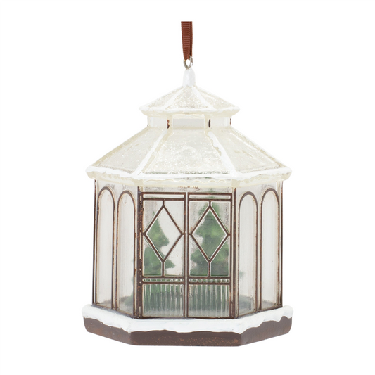 Winter Gazebo Ornament (Set of 4) -Ship Only