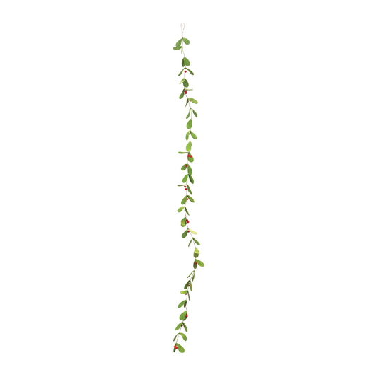 Mistletoe Garland (Set of 2) 6'L Polyester -Ship Only