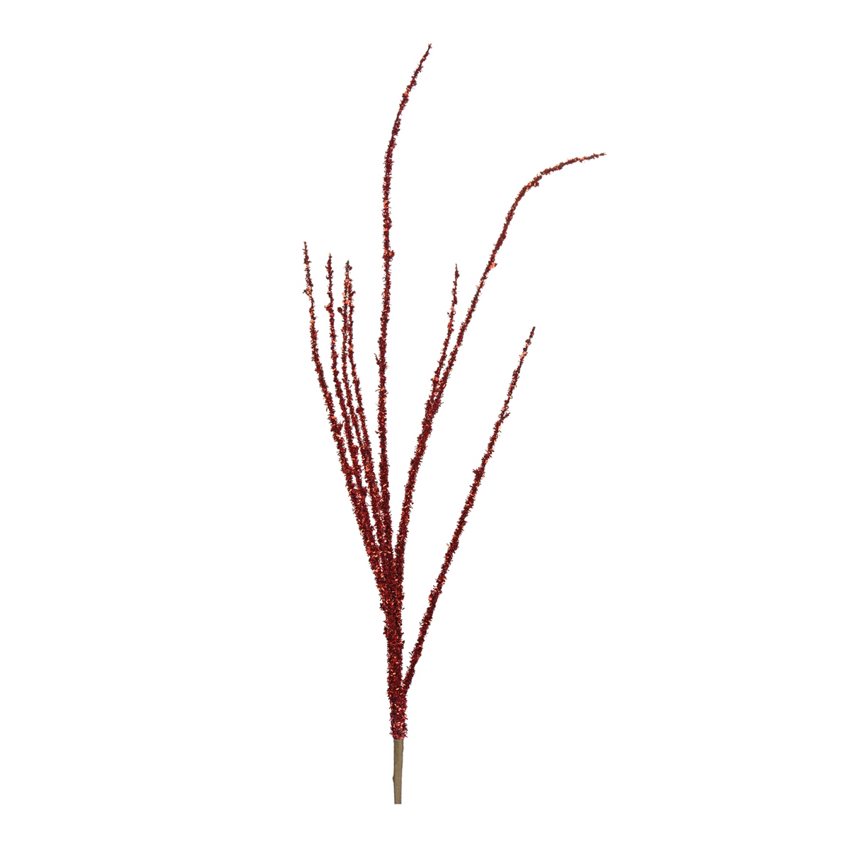 Red Tinsel Branch (Set of 6) -Ship Only
