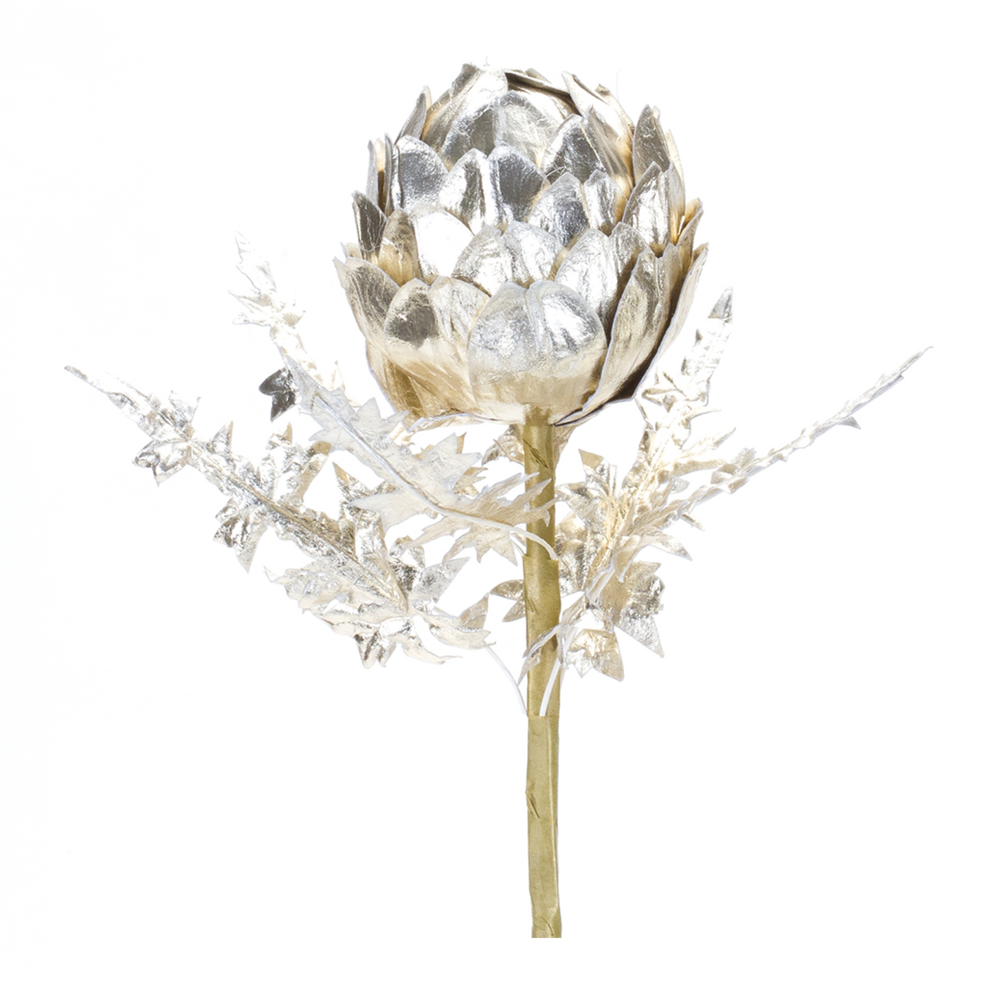 Metallic Artichoke Stem (Set of 2) -Ship Only
