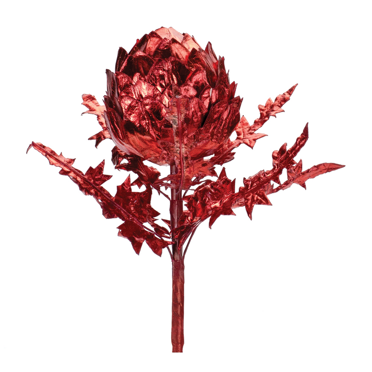 Metallic Artichoke Stem (Set of 2) -Ship Only