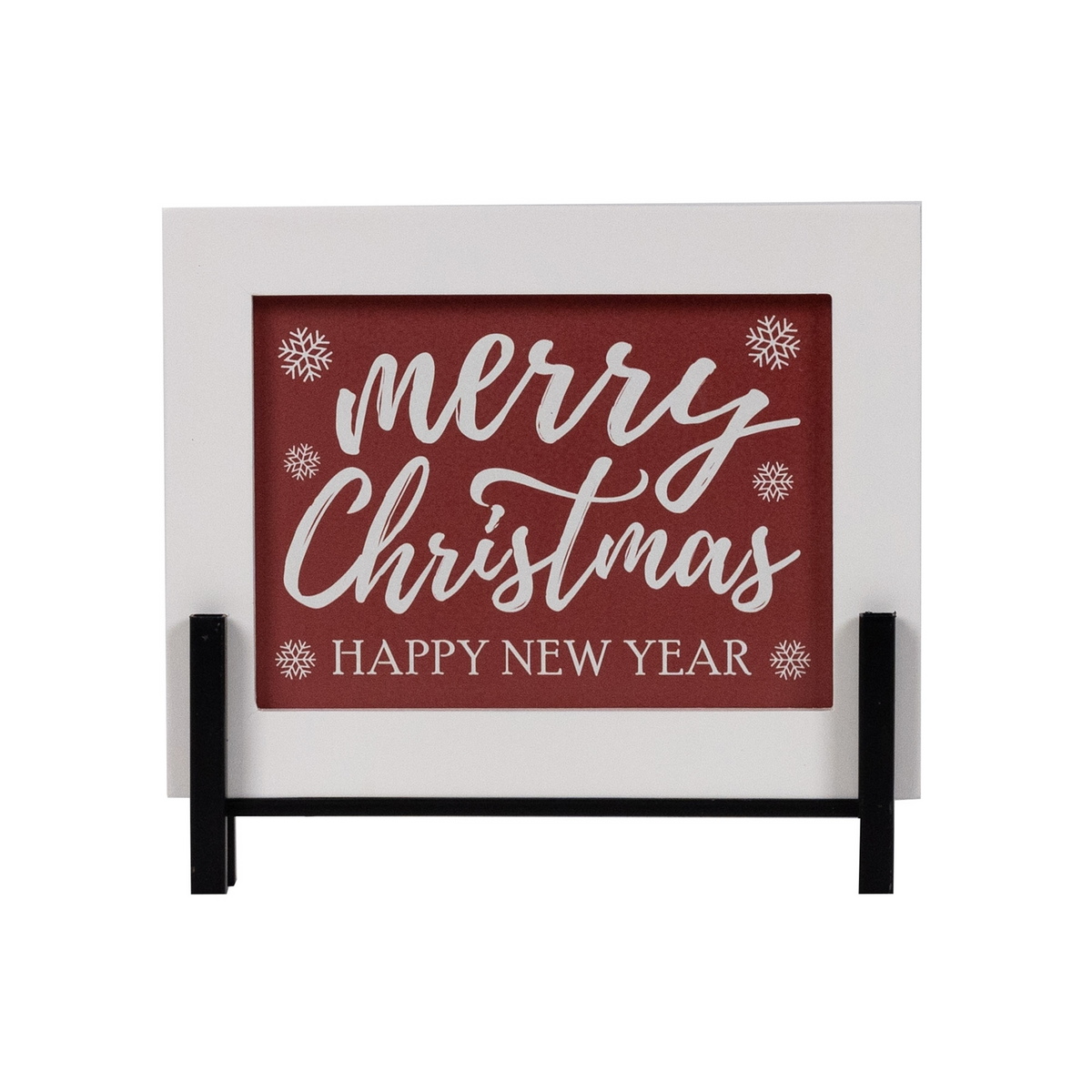 Merry Christmas/Happy New Year Sign 8.5"L -Ship Only