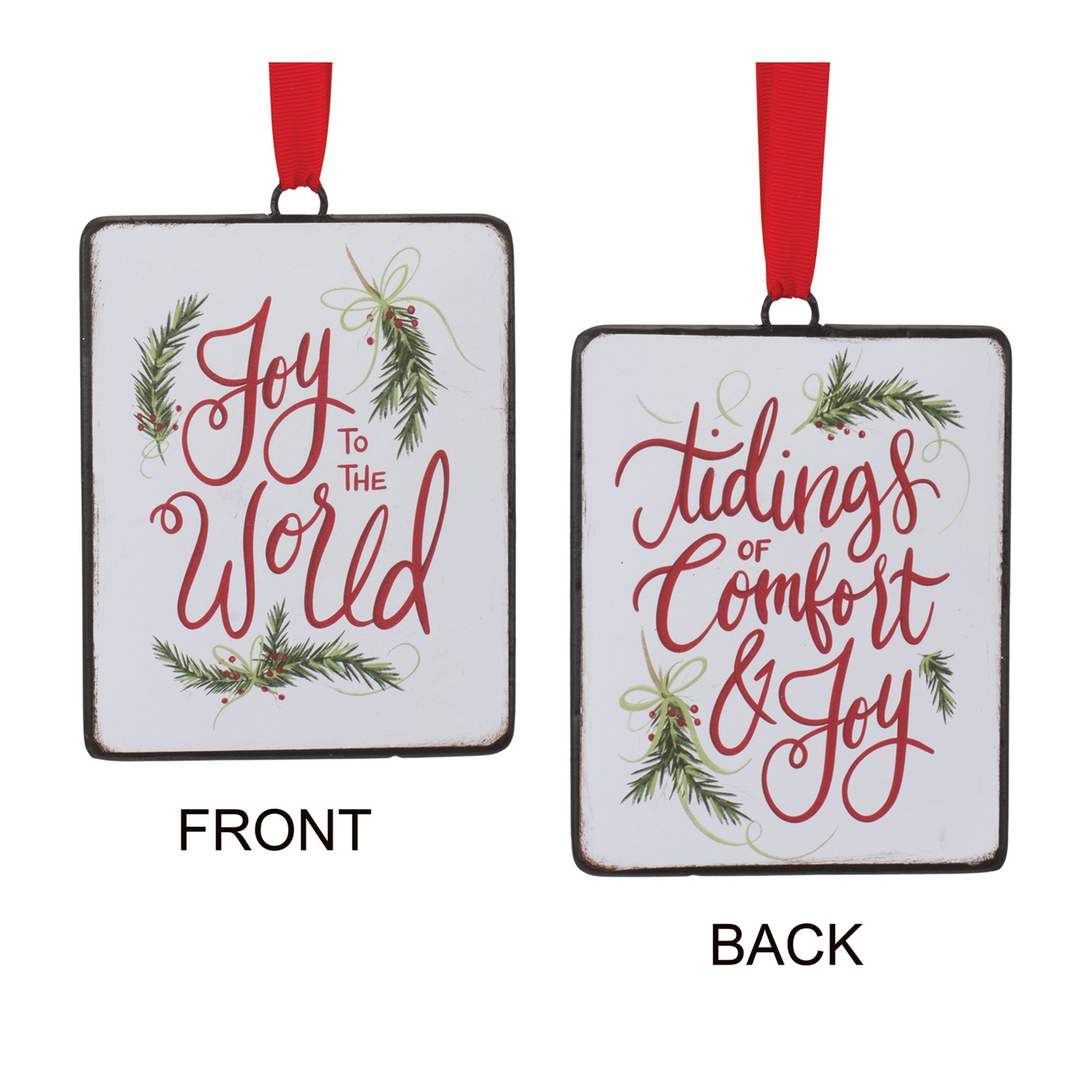 Holiday Sentiment Ornament (Set of 12) -Ship Only