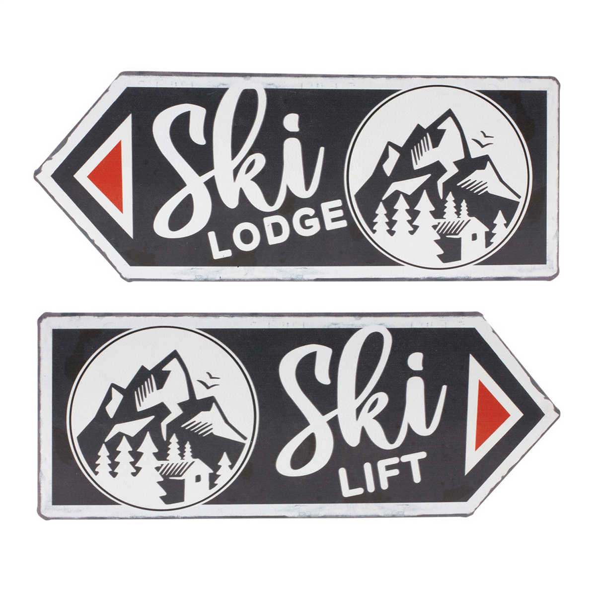 Ski Lift Lodge Sign (Set of 6) -Ship Only