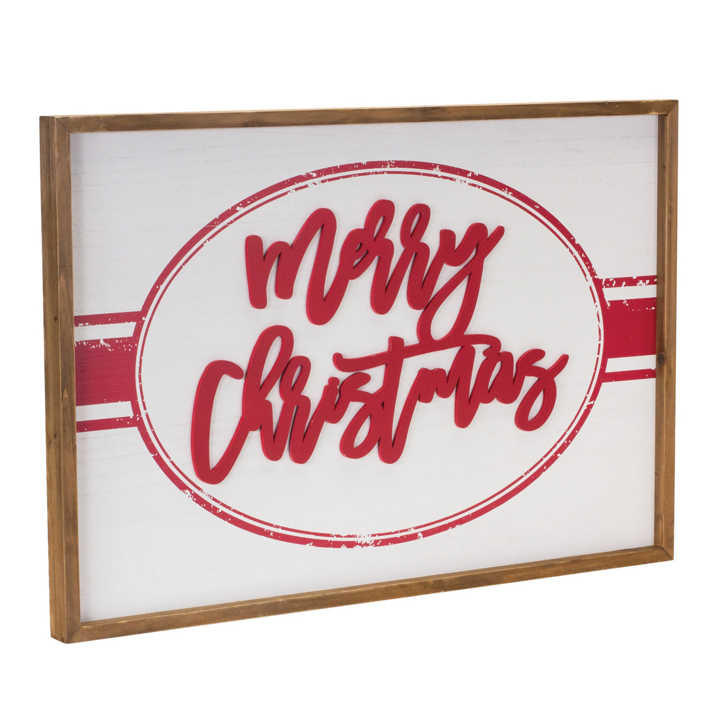 Wood Merry Christmas Sign 27.5"L -Ship Only