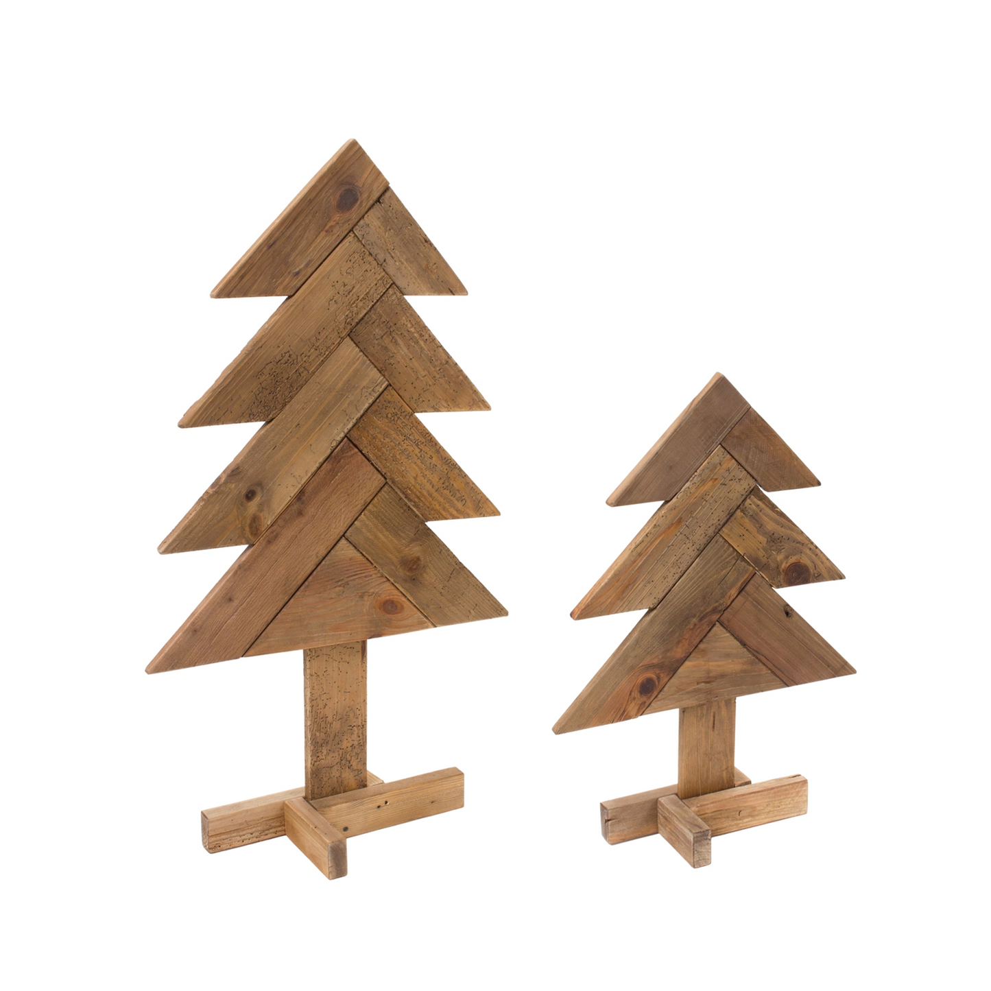 Rustic Wood Pine Tree (Set of 2) -Ship Only