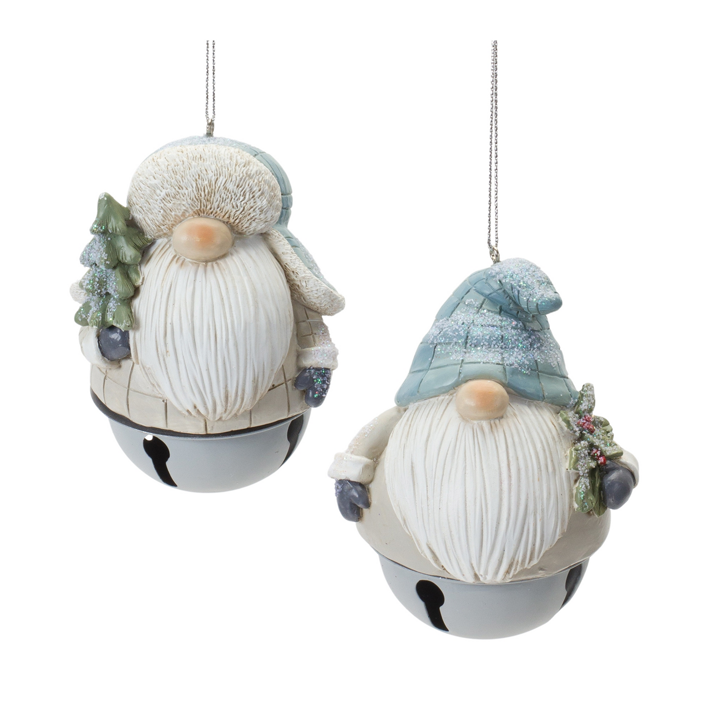 Gnome Sleigh Bell Ornament (Set of 12) -Ship Only