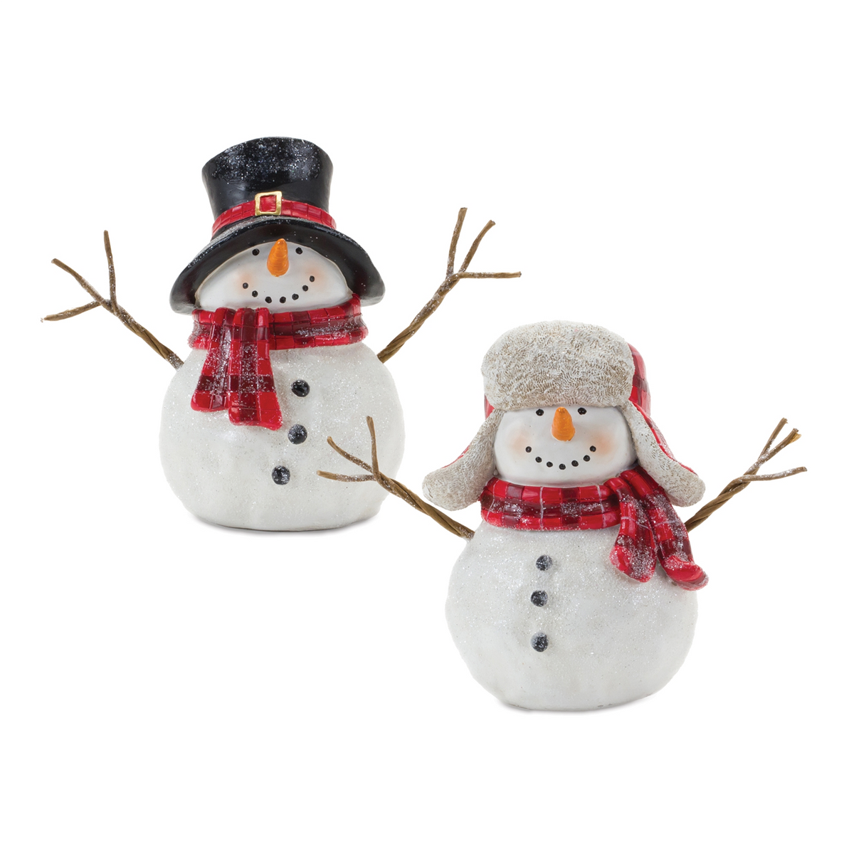 Snowman with Scarf Figurine (Set of 4) -Ship Only