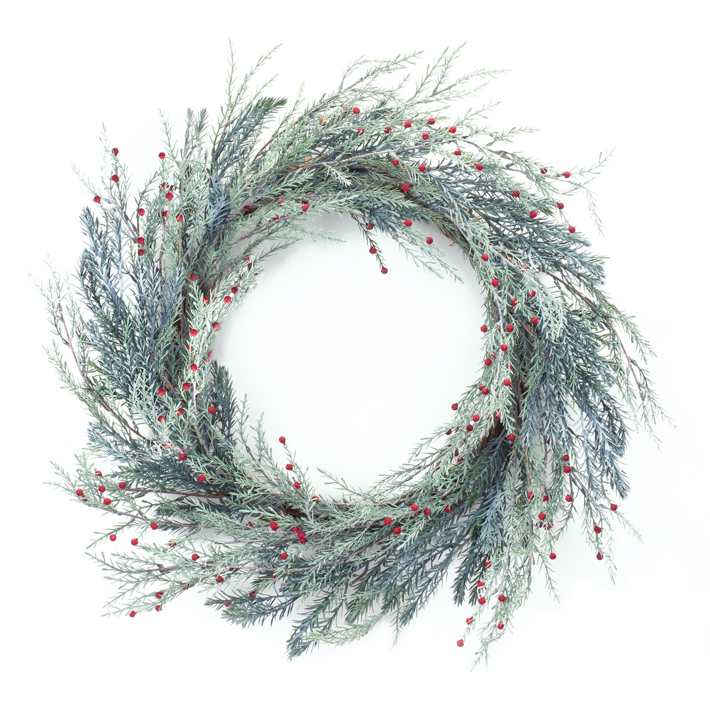 Mixed Pine Berry Wreath 24"D -Ship Only