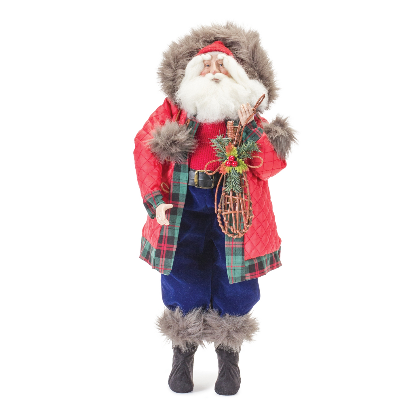 Ski Lodge Santa 24"H -Ship Only