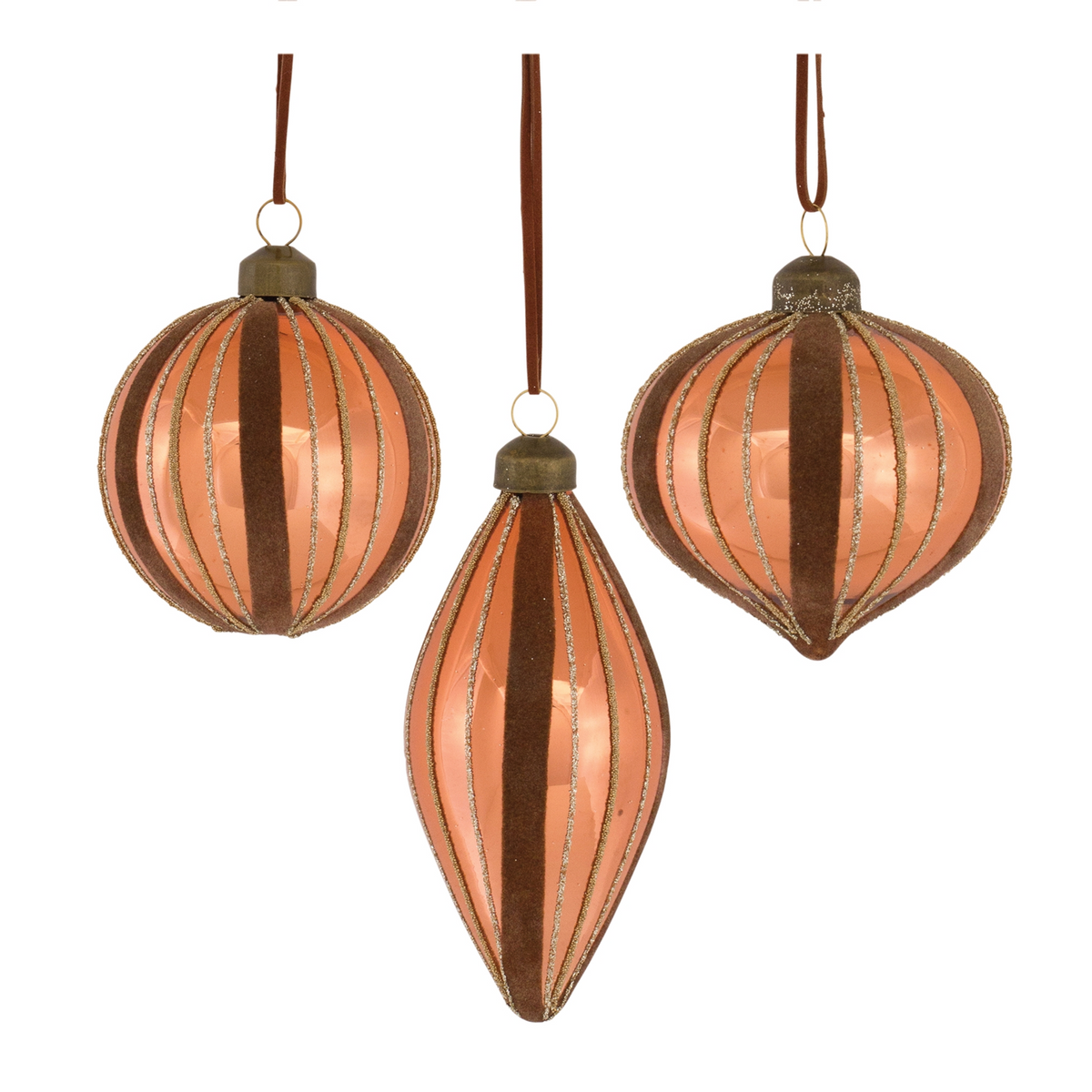 Copper Glass Holiday Ornament (Set of 12) -Ship Only