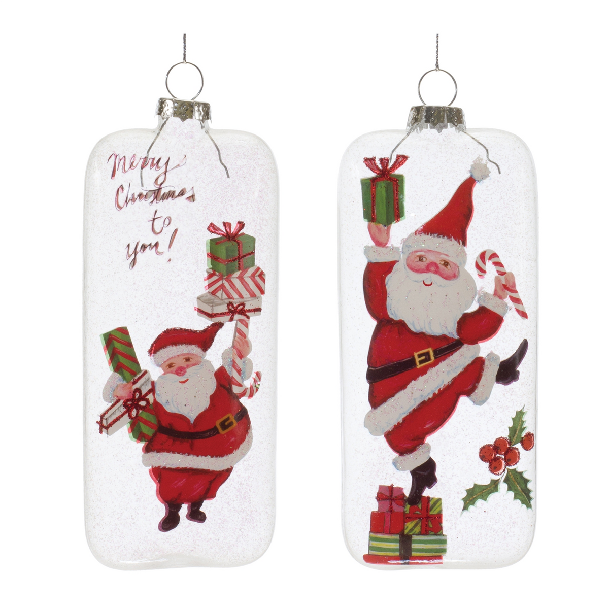 Whimsical Santa Ornament (Set of 12) -Ship Only