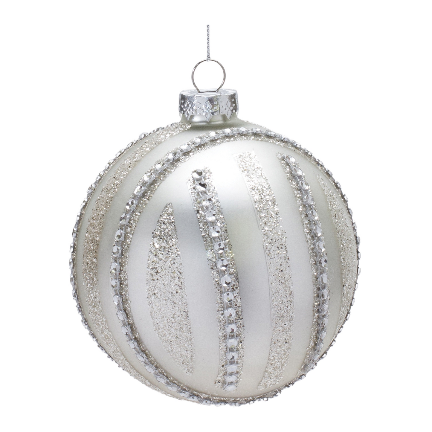 Jeweled Glass Ball Ornament (Set of 6) -Ship Only