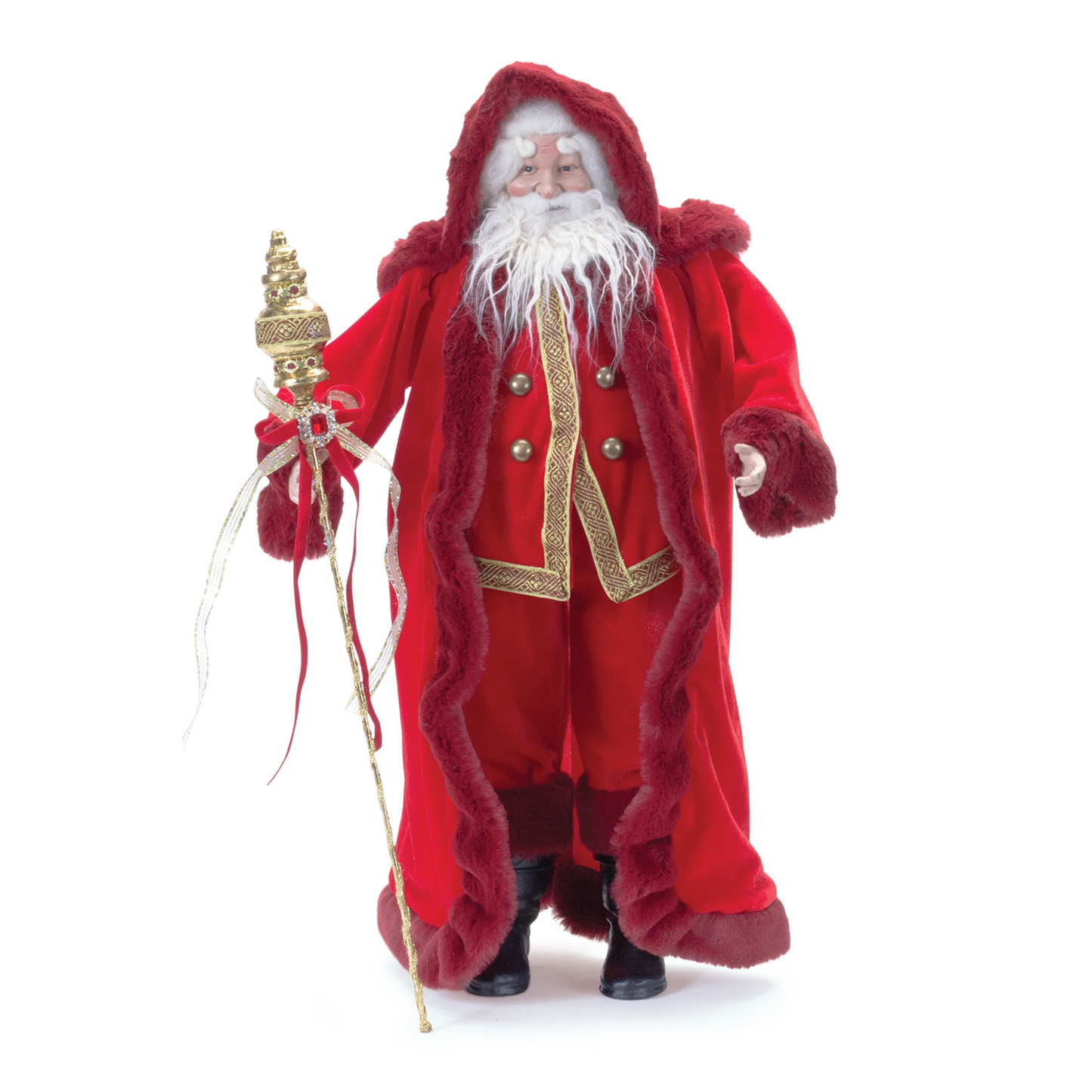 Jeweled Staff Santa 23"H -Ship Only
