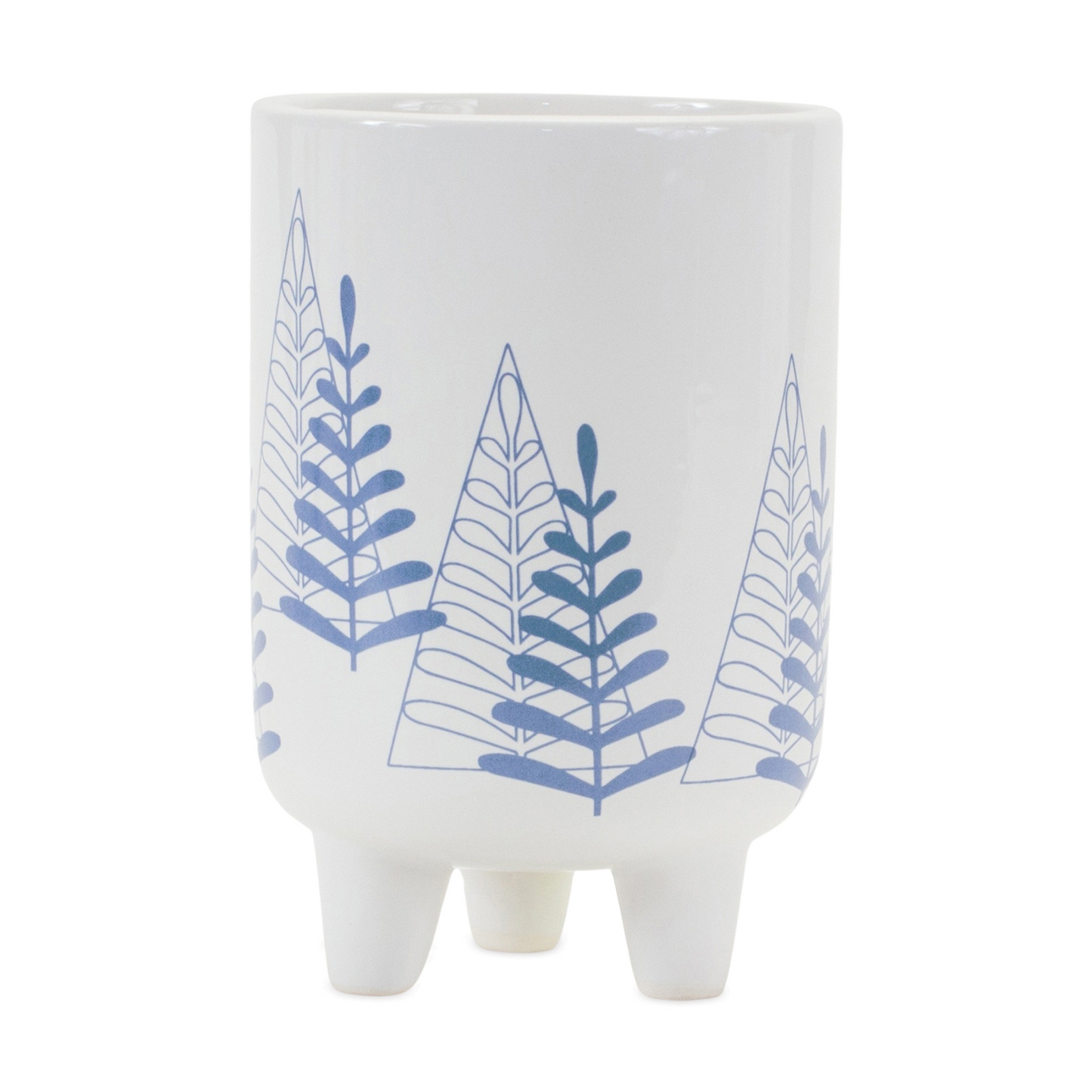 Modern Pine Tree Planter with Legs (Set of 2) -Ship Only