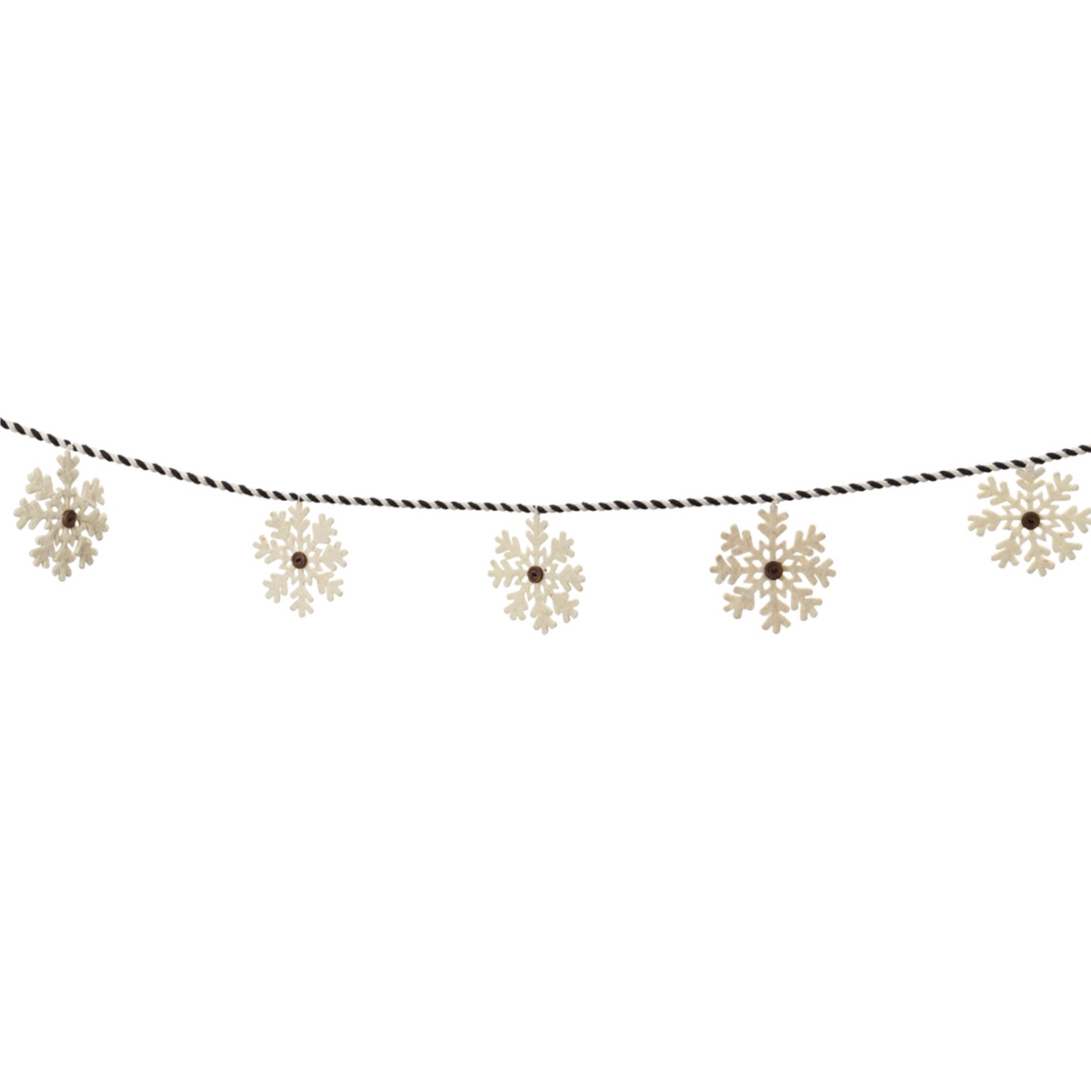 Fabric Snowflake Garland (Set of 2) -Ship Only