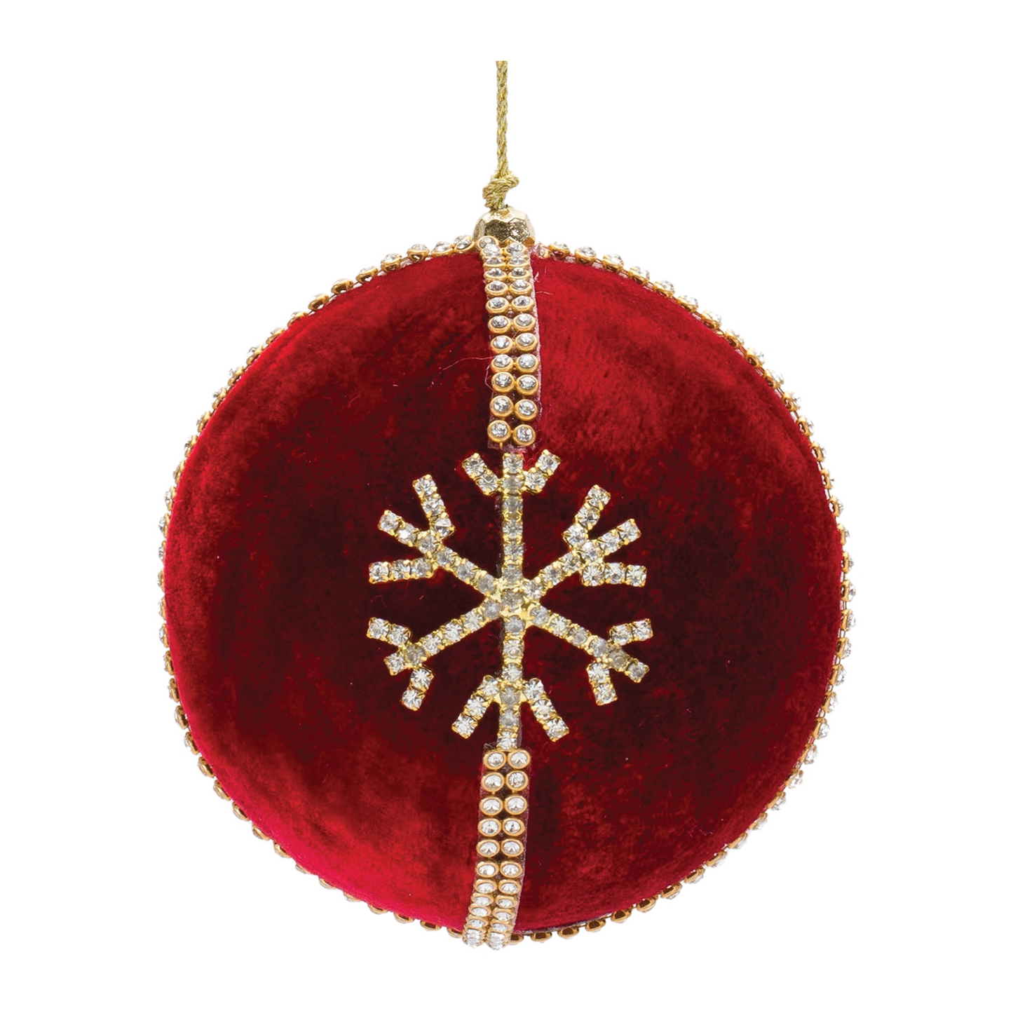 Jeweled Snowflake Ball Ornament (Set of 4) -Ship Only