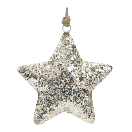 Mosaic Metal Star Ornament (Set of 4) -Ship Only