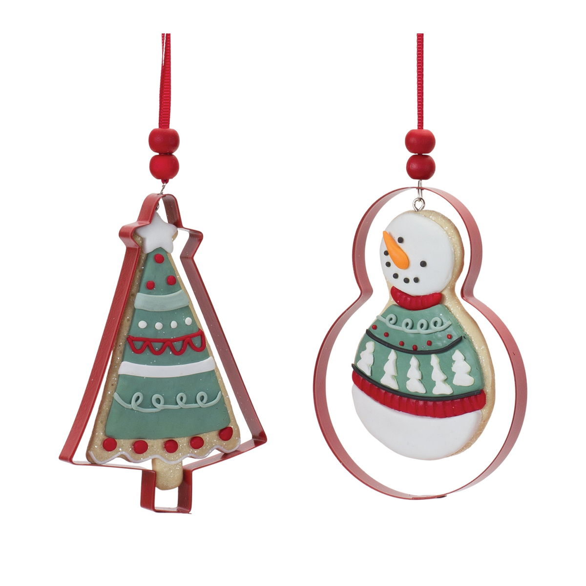Metal Cookie Cutter Ornament (Set of 12) -Ship Only