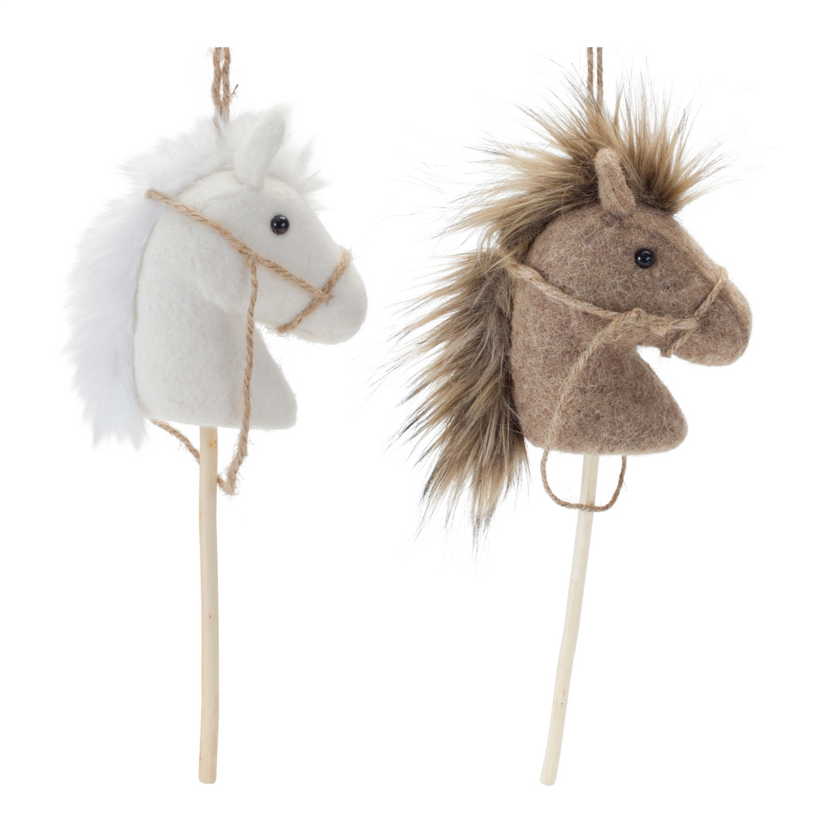 Hobby Horse Ornament (Set of 6) 14.25”H Polyester -Ship Only