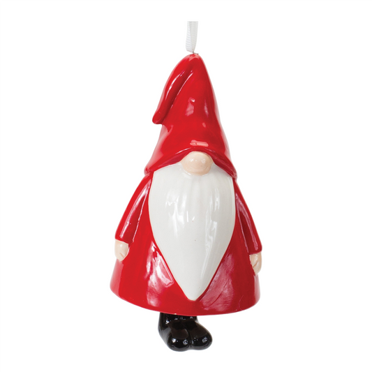 Ceramic Gnome Bell Ornament (Set of 12) -Ship Only