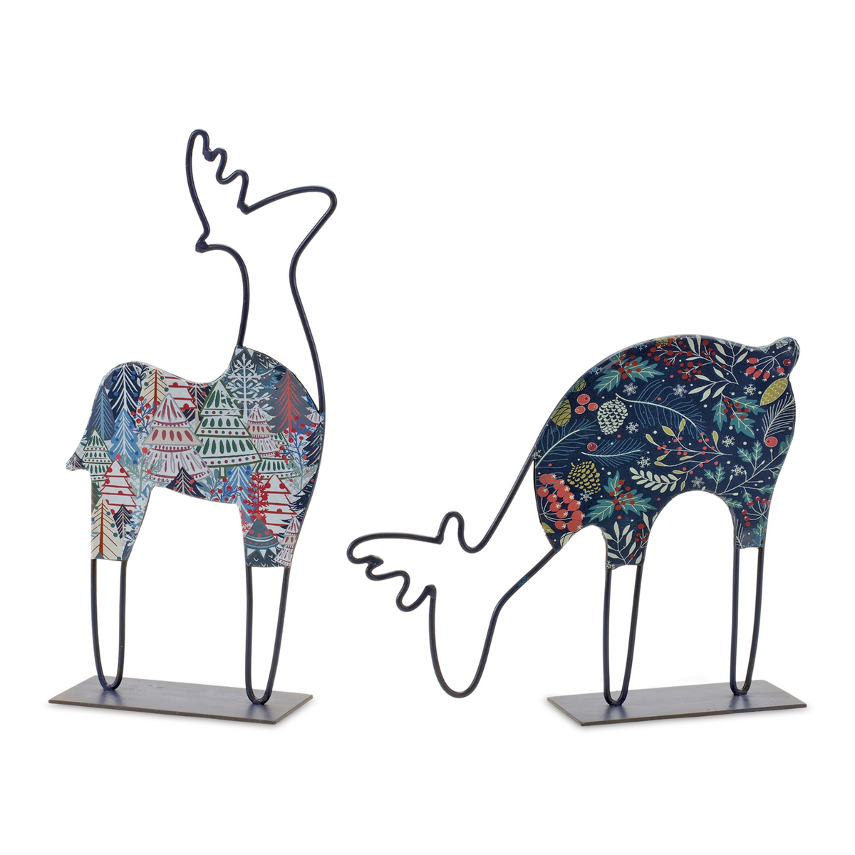 Metal Deer Tabletop Decor (Set of 2) -Ship Only