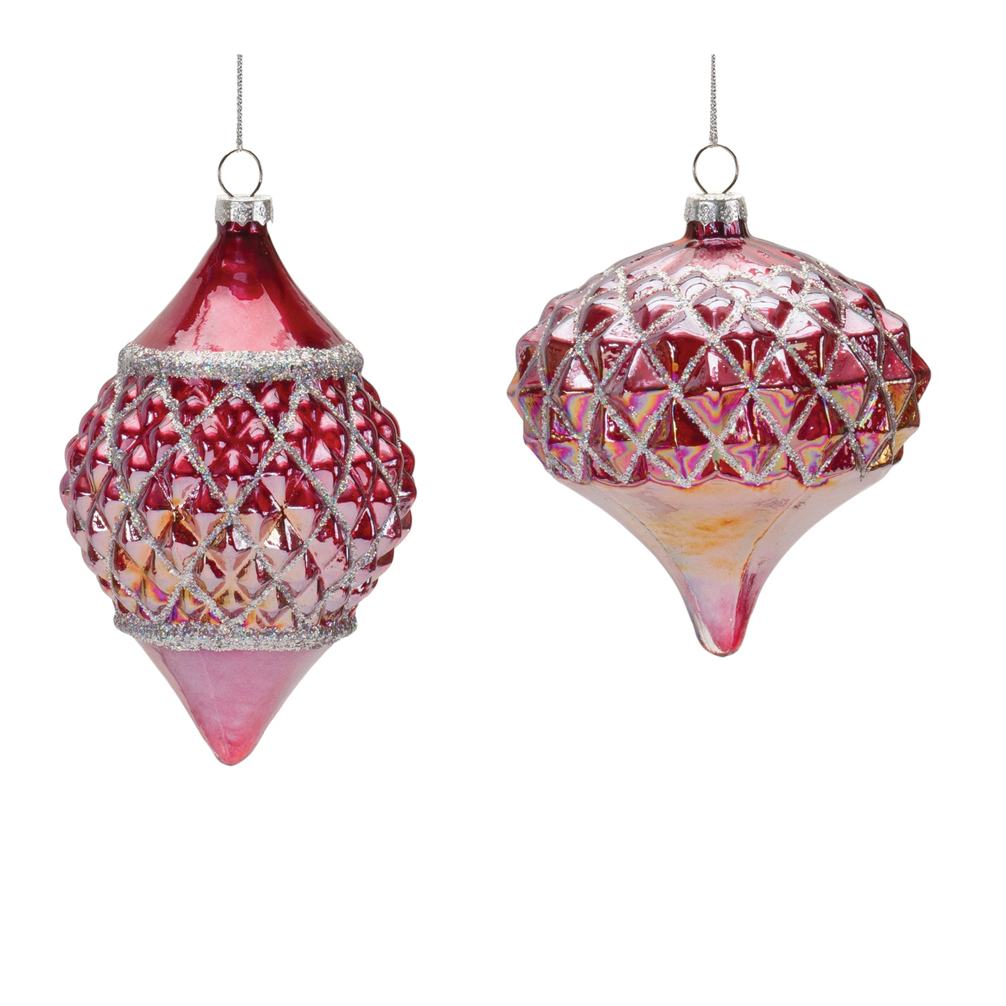 Irredescent Glass Ornament (Set of 6)