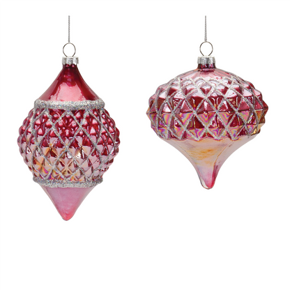 Irredescent Glass Ornament (Set of 6)