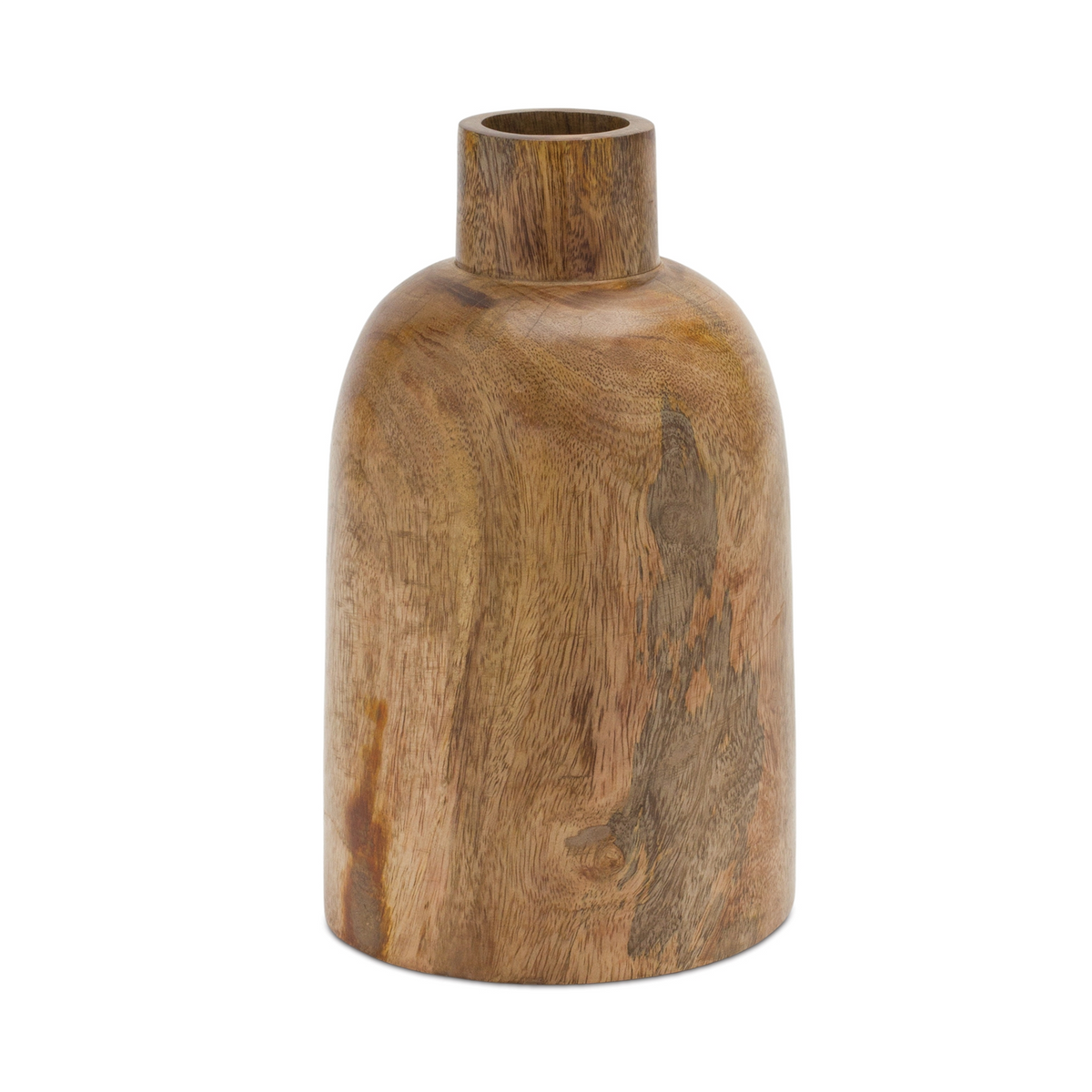 Vase (Set of 2) 8.75”H Wood -Ship Only