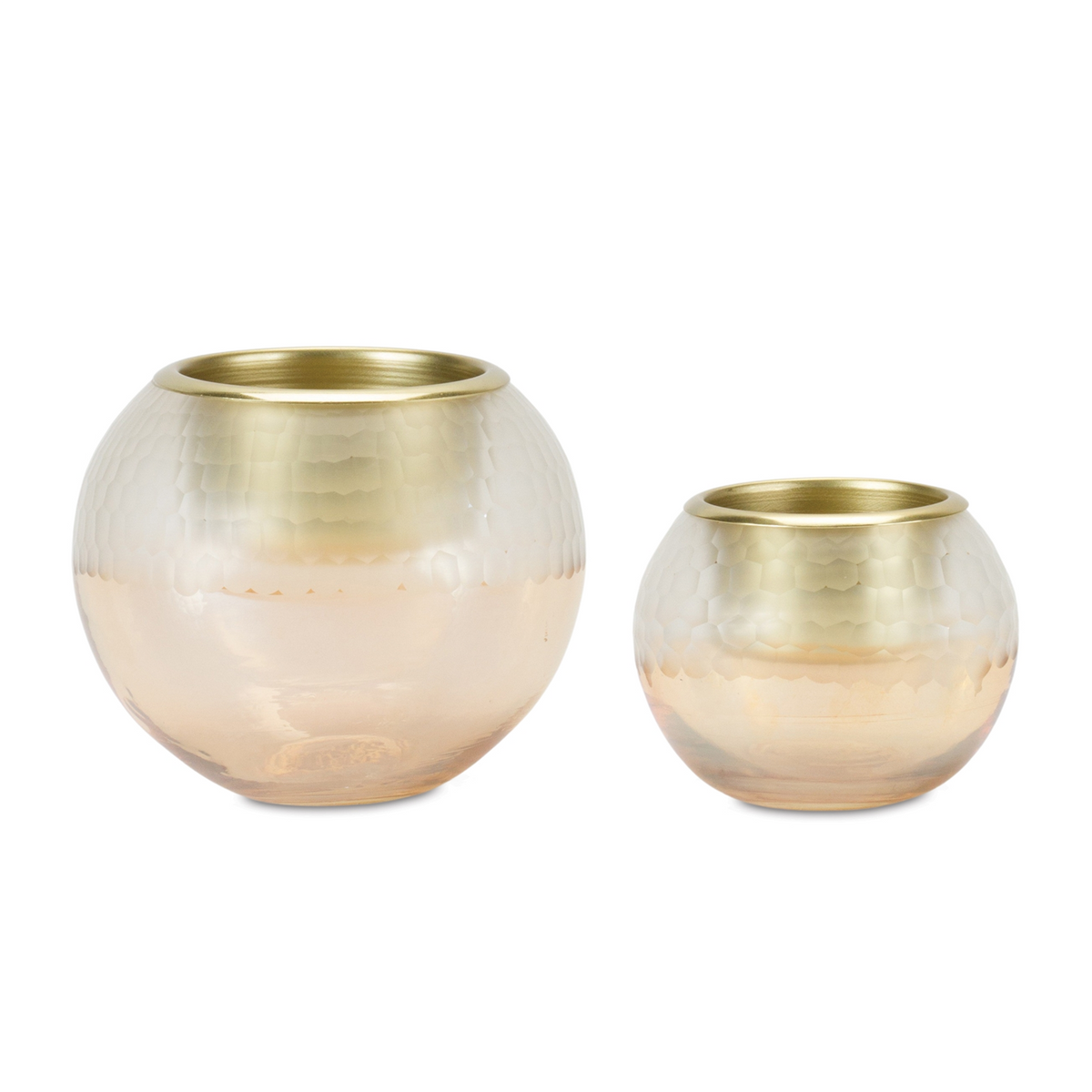 Ombre Glass Votive Candle Holder (Set of 2) -Ship Only
